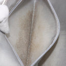 CHANEL Hand Bag Leather White Silver CC Auth mr3267A-21