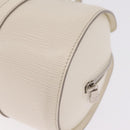 LOUIS VUITTON Epi Soufflot Hand Bag White LV Auth mr3268A-11