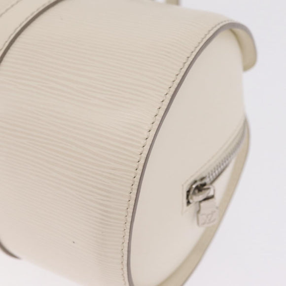 LOUIS VUITTON Epi Soufflot Hand Bag White LV Auth mr3268A