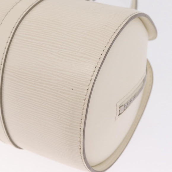 LOUIS VUITTON Epi Soufflot Hand Bag White LV Auth mr3268A