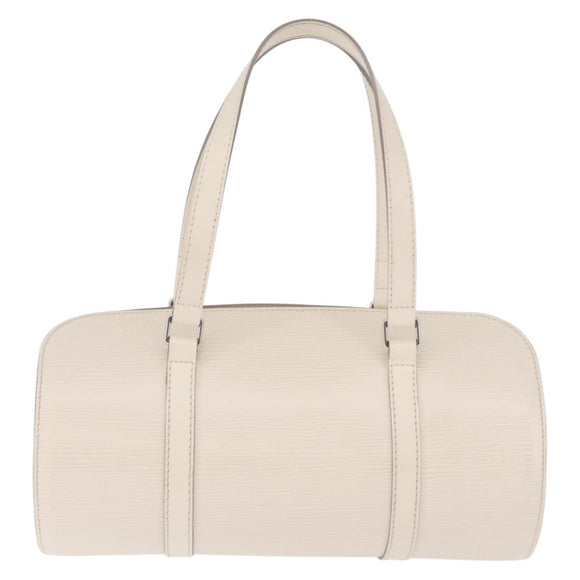 LOUIS VUITTON Epi Soufflot Hand Bag White LV Auth mr3268A