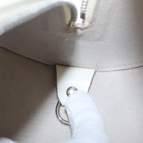 LOUIS VUITTON Epi Soufflot Hand Bag White LV Auth mr3268A