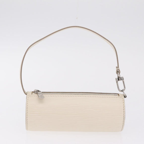 LOUIS VUITTON Epi Soufflot Hand Bag White LV Auth mr3268A