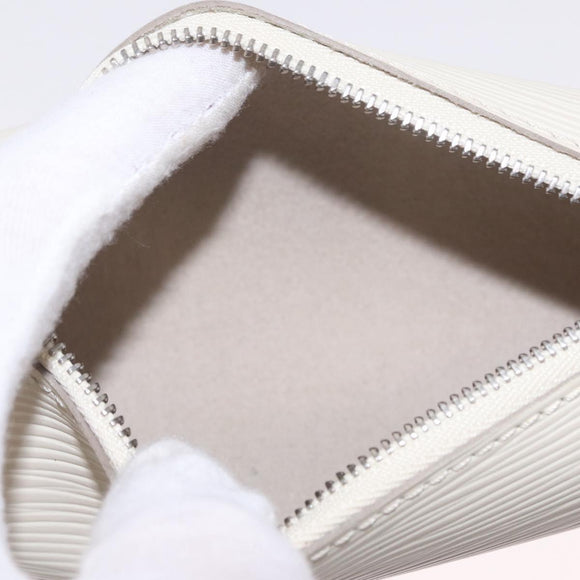 LOUIS VUITTON Epi Soufflot Hand Bag White LV Auth mr3268A