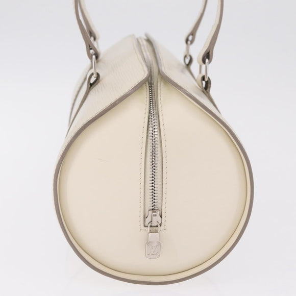 LOUIS VUITTON Epi Soufflot Hand Bag White LV Auth mr3268A