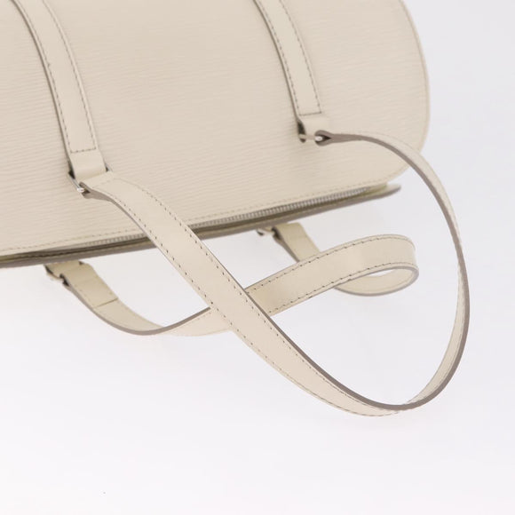 LOUIS VUITTON Epi Soufflot Hand Bag White LV Auth mr3268A