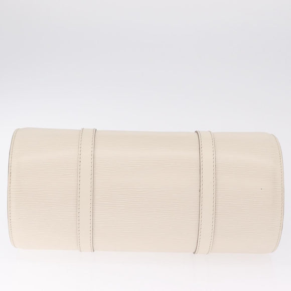 LOUIS VUITTON Epi Soufflot Hand Bag White LV Auth mr3268A