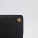 PRADA Chain Shoulder Bag Leather Black Gold Auth mr3271-15