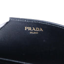 PRADA Chain Shoulder Bag Leather Black Gold Auth mr3271-17