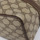 GUCCI GG Supreme Web Sherry Line Boston Bag PVC Beige Gold 40 02 006 Auth mr3273-11
