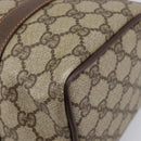 GUCCI GG Supreme Web Sherry Line Boston Bag PVC Beige Gold 40 02 006 Auth mr3273-12