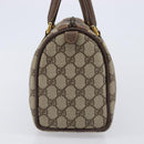 GUCCI GG Supreme Web Sherry Line Boston Bag PVC Beige Gold 40 02 006 Auth mr3273-5