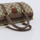 GUCCI GG Supreme Web Sherry Line Boston Bag PVC Beige Gold 40 02 006 Auth mr3273-7