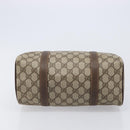 GUCCI GG Supreme Web Sherry Line Boston Bag PVC Beige Gold 40 02 006 Auth mr3273-9