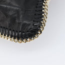 MCM Clutch Bag Leather Black Gold Auth mr3274A-10