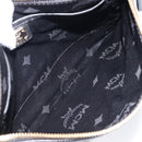 MCM Clutch Bag Leather Black Gold Auth mr3274A-15