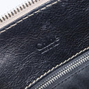 Chloe Edith Hand Bag Leather Black Silver Auth mr3275A-16