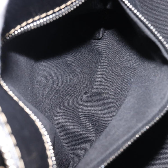 Chloe Edith Hand Bag Leather Black Silver Auth mr3275A