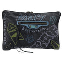 Balenciaga Clutch Bag Leather Black 362967 Auth mr3276-2