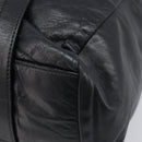 PRADA Shoulder Bag Leather Black Silver Auth mr3284V-10