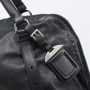 PRADA Shoulder Bag Leather Black Silver Auth mr3284V-14