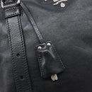 PRADA Shoulder Bag Leather Black Silver Auth mr3284V-16