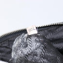 PRADA Shoulder Bag Leather Black Silver Auth mr3284V-27
