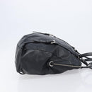 PRADA Shoulder Bag Leather Black Silver Auth mr3284V-4
