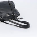 PRADA Shoulder Bag Leather Black Silver Auth mr3284V-7