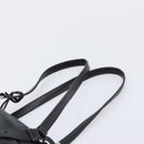 PRADA Shoulder Bag Leather Black Silver Auth mr3284V-8