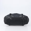 PRADA Shoulder Bag Leather Black Silver Auth mr3284V-9