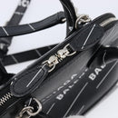Balenciaga XXS Bill Hand Bag Leather 2way Black Silver 550646 Auth mr3296A-17