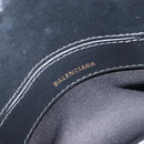Balenciaga XXS Bill Hand Bag Leather 2way Black Silver 550646 Auth mr3296A-18