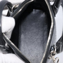 Balenciaga XXS Bill Hand Bag Leather 2way Black Silver 550646 Auth mr3296A-19