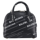 Balenciaga XXS Bill Hand Bag Leather 2way Black Silver 550646 Auth mr3296A-2