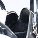 Balenciaga XXS Bill Hand Bag Leather 2way Black Silver 550646 Auth mr3296A-20
