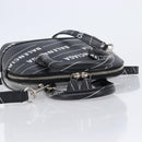 Balenciaga XXS Bill Hand Bag Leather 2way Black Silver 550646 Auth mr3296A-6
