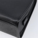 GUCCI Jackie Hand Bag Leather Black Silver 002 1071 Auth mr3297A-12