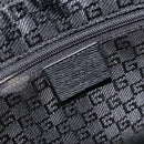 GUCCI Jackie Hand Bag Leather Black Silver 002 1071 Auth mr3297A-18