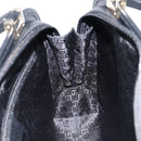 GUCCI Jackie Hand Bag Leather Black Silver 002 1071 Auth mr3297A-21