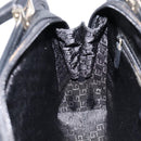 GUCCI Jackie Hand Bag Leather Black Silver 002 1071 Auth mr3297A-22