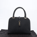 GUCCI Jackie Hand Bag Leather Black Silver 002 1071 Auth mr3297A-27