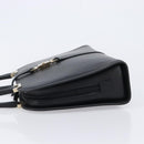 GUCCI Jackie Hand Bag Leather Black Silver 002 1071 Auth mr3297A-5