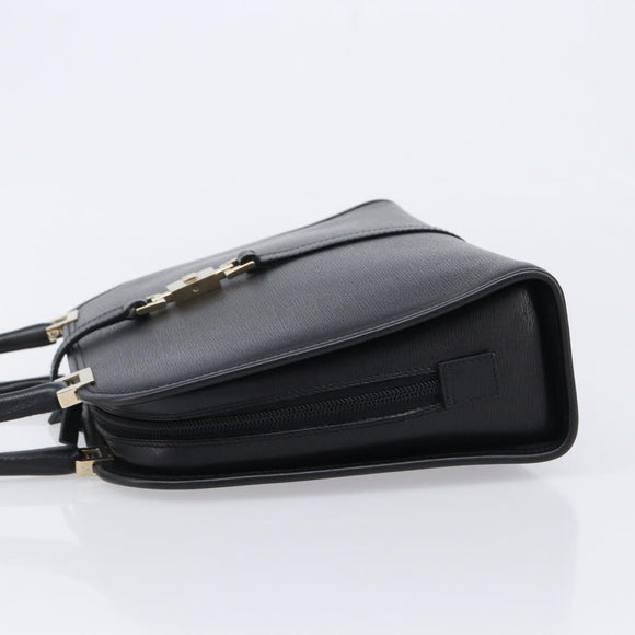 GUCCI Jackie Hand Bag Leather Black Silver 002 1071 Auth mr3297A