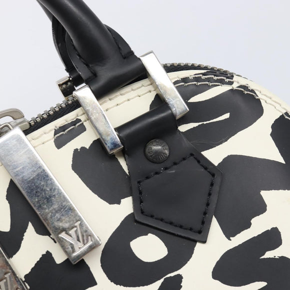LOUIS VUITTON Monogram Graffiti Alma PM Hand Bag M92177 LV Auth mr3304V
