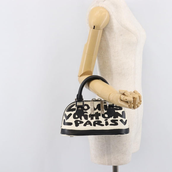 LOUIS VUITTON Monogram Graffiti Alma PM Hand Bag M92177 LV Auth mr3304V