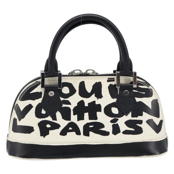 LOUIS VUITTON Monogram Graffiti Alma PM Hand Bag M92177 LV Auth mr3304V