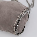 Stella McCartney Falabella Bag Polyester Gray Silver 371223 Auth mr3305A-12