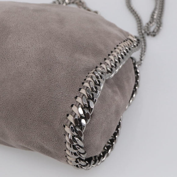 Stella McCartney Falabella Bag Polyester Gray Silver 371223 Auth mr3305A