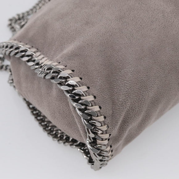 Stella McCartney Falabella Bag Polyester Gray Silver 371223 Auth mr3305A
